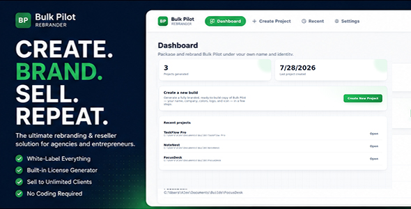 Bulk Pilot Rebrander screenshot